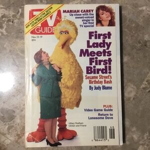 TV Guide Hillary Clinton meets Big Bird/Mariah Carey first Tv Special